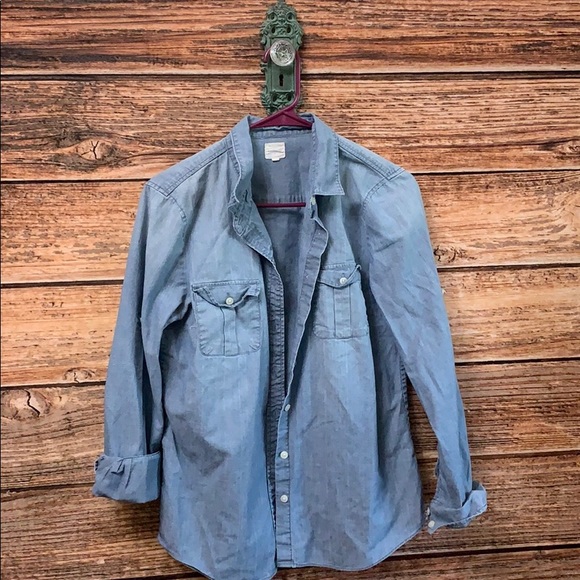 J. Crew Factory Tops - J crew Factory• Chambray Button Down